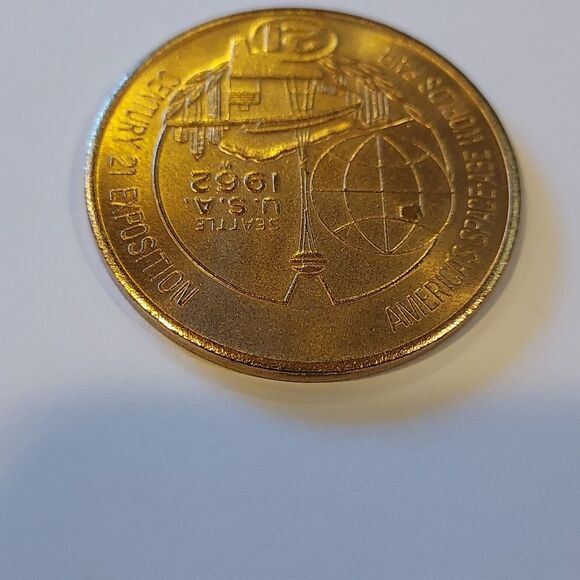1962 World's Fair Century 21 Exposition One Dollar Coin - Picture 8 of 10
